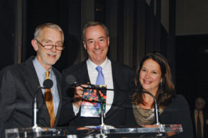 Zach Hall, Joel S. Marcus (2009 Stem Cell Hero), and NYSCF Co-Founder Susan L. Solomon