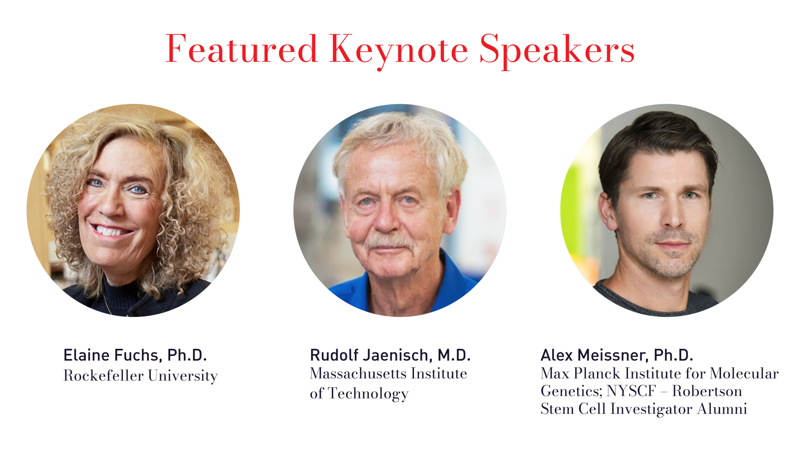 JAX-NYSCF Keynote Speakers